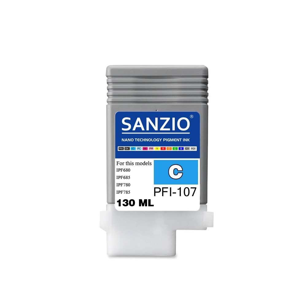 CANON PFI-107C KARTUŞ 130ML CYAN - MAVİ plotter kartuşu