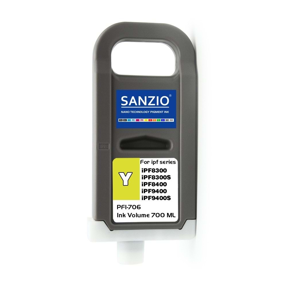 CANON PFI-706Y KARTUŞ 700ML YELLOW - SARI plotter kartuşu