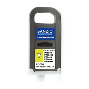 CANON PFI-706Y KARTUŞ 700ML YELLOW - SARI plotter kartuşu