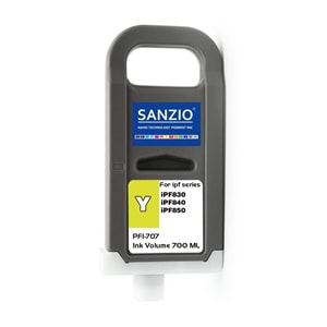 CANON PFI-707Y KARTUŞ 700ML SARI KARTUŞ iPF830 / iPF840 / iPF850/ iPF850