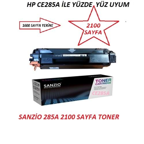 SANZIO 285A TONER 2000 SAYFA - CE285A Toner Muadil Toner