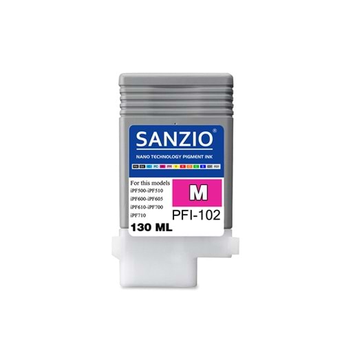 CANON PFI-102M KARTUŞ 130ML MAGENTA - KIRMIZI plotter kartuşu