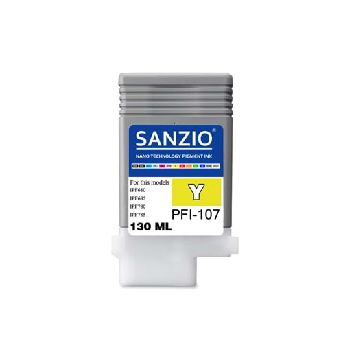 CANON PFI-107Y KARTUŞ 130ML YELLOW - SARI plotter kartuşu