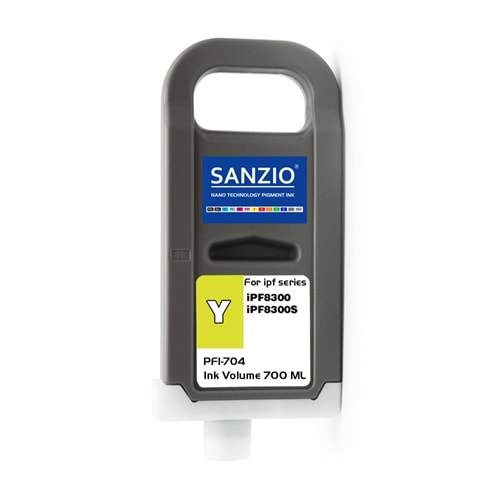 CANON PFI-704Y KARTUŞ 700ML YELLOW - SARI plotter kartuşu