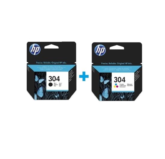 HP DeskJet 2622 HP 304 Siyah ve Renkli takım kartuş