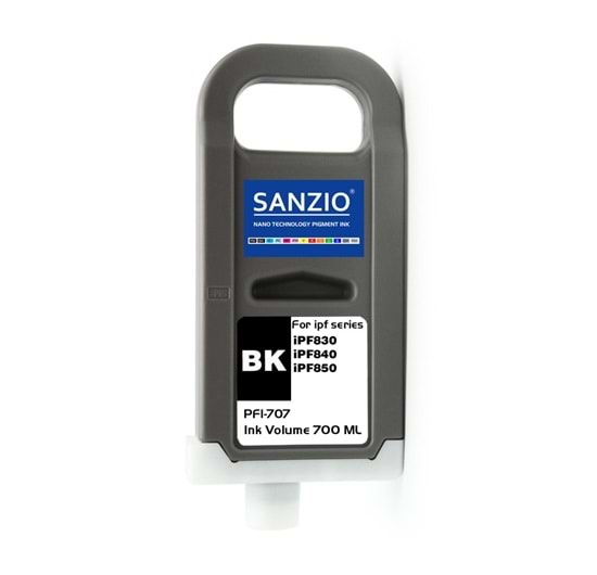 CANON PFI-707BK KARTUŞ 700ML FOTO SİYAH KARTUŞ iPF830 / iPF840/ iPF850
