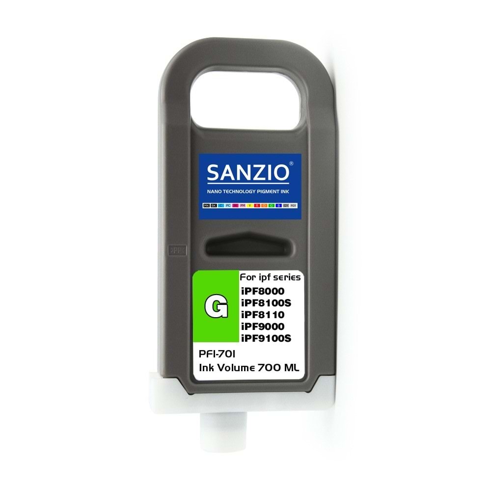 CANON PFI-701G KARTUŞ 700ML GREN - YEŞİL plotter kartuşu