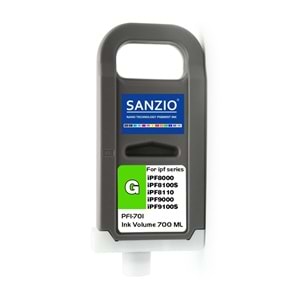 CANON PFI-701G KARTUŞ 700ML GREN - YEŞİL plotter kartuşu
