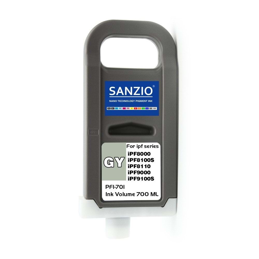 CANON PFI-701GY KARTUŞ 700ML GREY - GREY plotter kartuşu