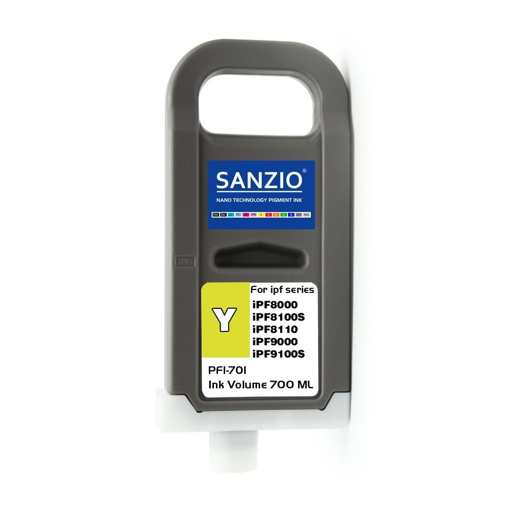 CANON PFI-701Y KARTUŞ 700ML YELLOW - SARI plotter kartuşu