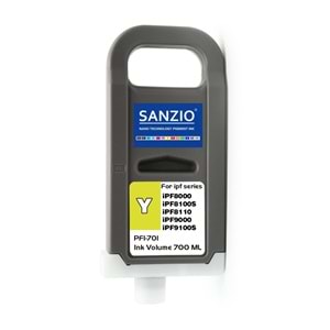 CANON PFI-701Y KARTUŞ 700ML YELLOW - SARI plotter kartuşu