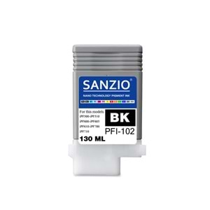 CANON PFI-102BK KARTUŞ 130ML BLACK - SİYAH plotter kartuşu