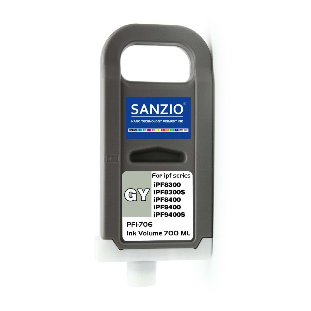 CANON PFI-706GY KARTUŞ 700ML GRAY - GRİ plotter kartuşu