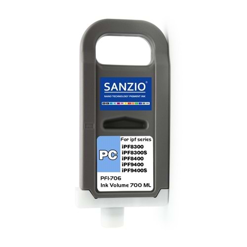 CANON PFI-706PC KARTUŞ 700ML PHOTO CYAN - FOTO MAVİ plotter kartuşu
