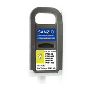 CANON PFI-706Y KARTUŞ 700ML YELLOW - SARI plotter kartuşu