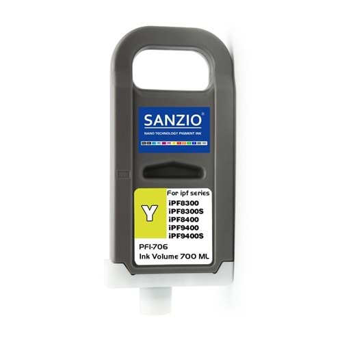 CANON PFI-706Y KARTUŞ 700ML YELLOW - SARI plotter kartuşu