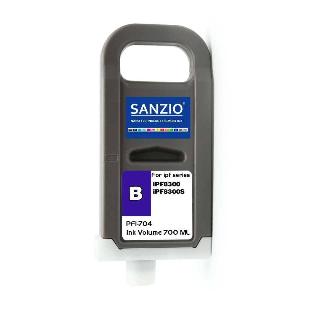 CANON PFI-704B KARTUŞ 700ML BLUE plotter kartuşu